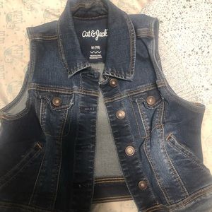 Girls Cat & Jack Jean Vest